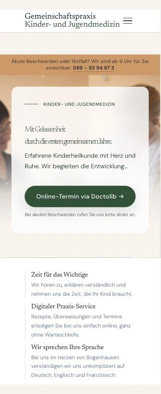 Kinderpraxis Gandenberger-Bachem – Mobile-Vorschau